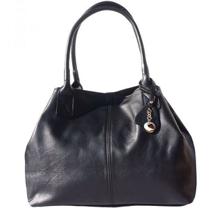 Lovely Loretta Leather Tote Bag with Double Handle - Modern Angles Style and Class
