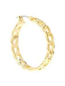 Hoop Earrings Inspired by Chain Links - Modern Angles Style and Class