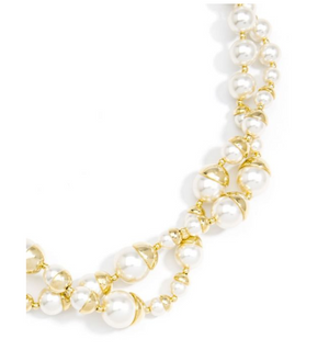 Double Layered Pearl Necklace - Modern Angles Style and Class