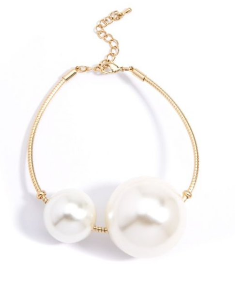 Statement Pearl Bracelet - Modern Angles Style and Class