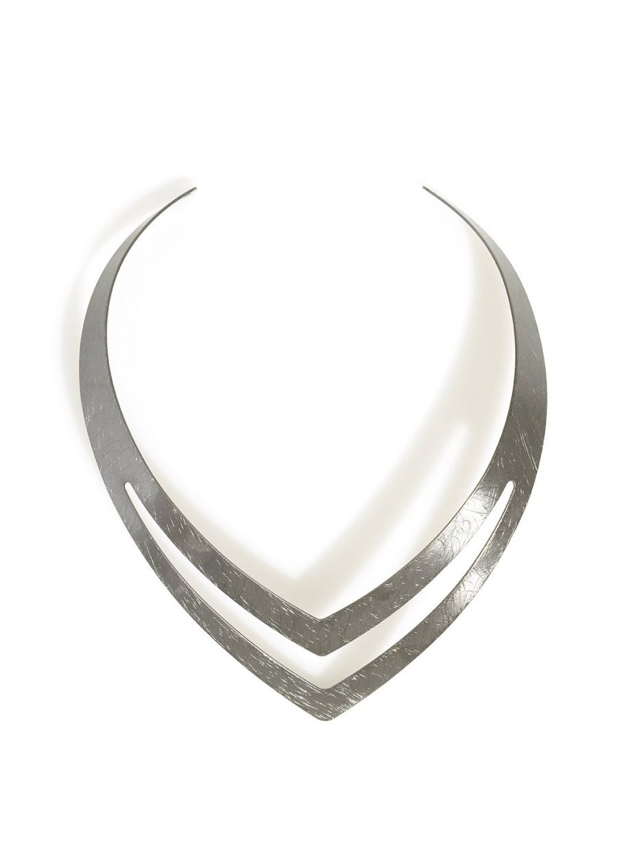 Tribal Inspired Warrior Cuff Necklace - Modern Angles Style and Class