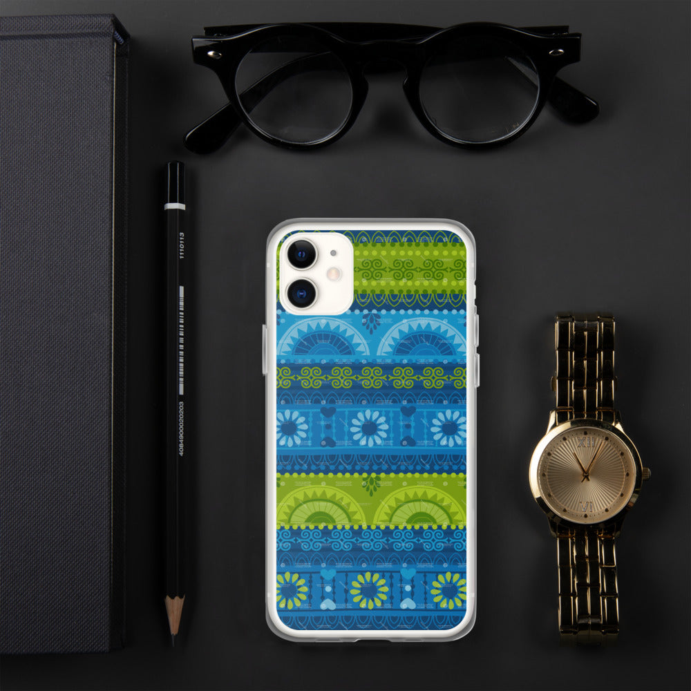 Designer Fashion iPhone Case [Cool Tone] - Modern Angles Style and Class