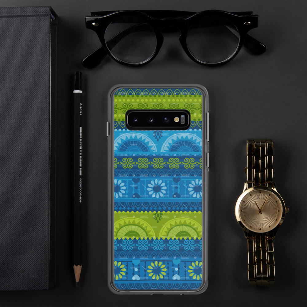 Designer Fashion Samsung Case [Cool Tone] - Modern Angles Style and Class