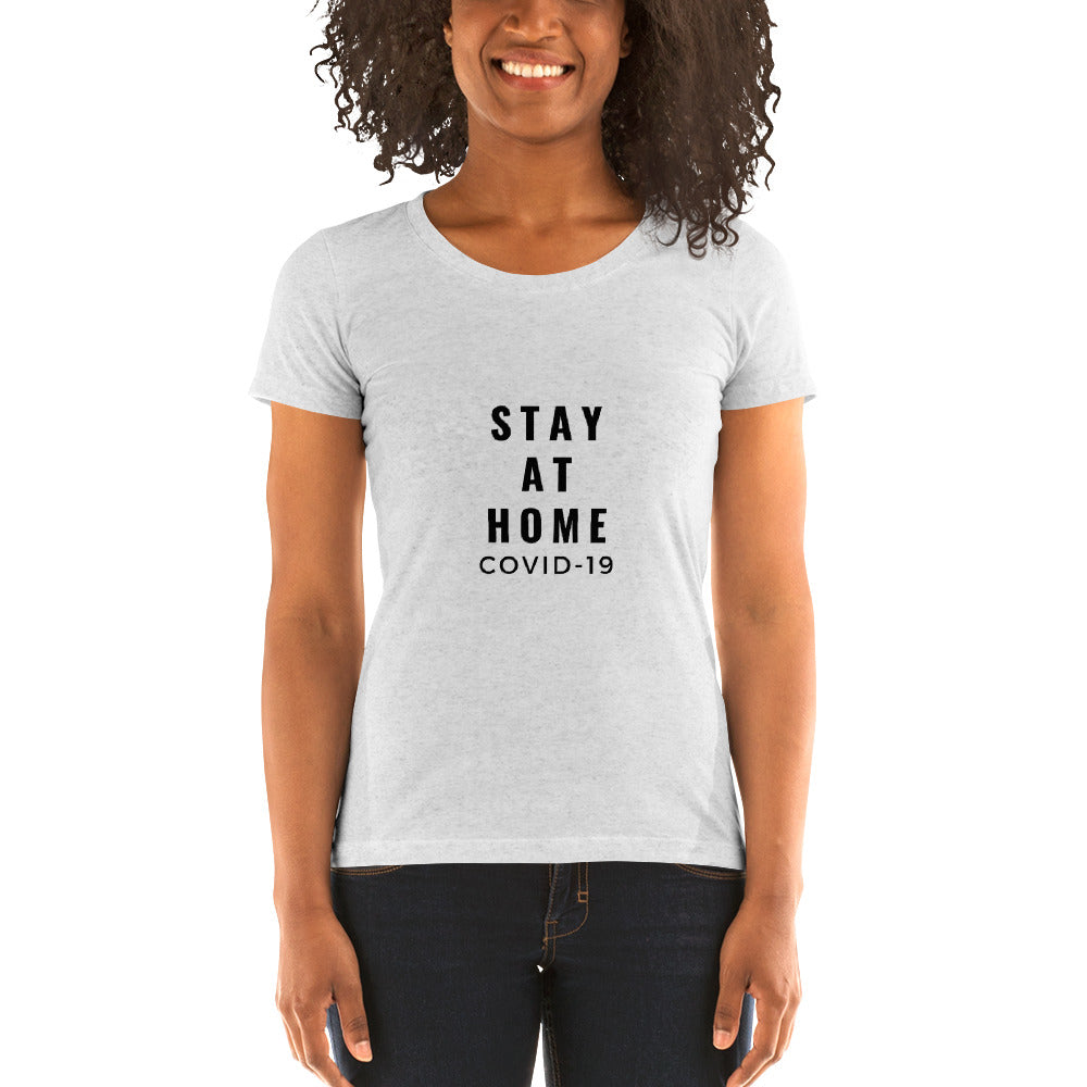 Stay at Home Light Ladies' short sleeve t-shirt - Modern Angles Style and Class